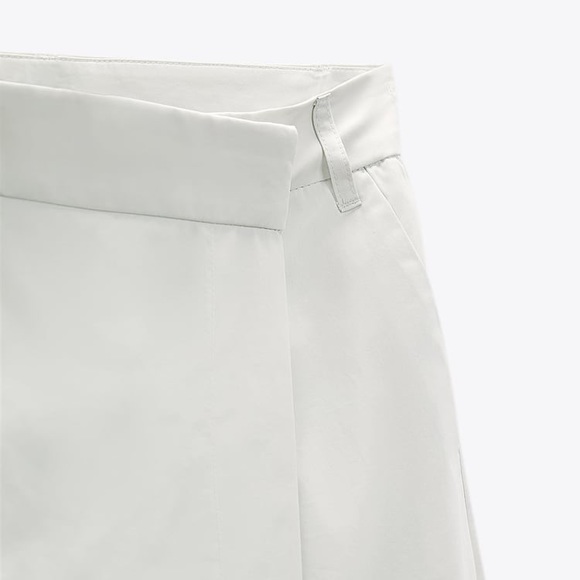 ZARA 100% Cotton Wrap Pants - Picture 5 of 13